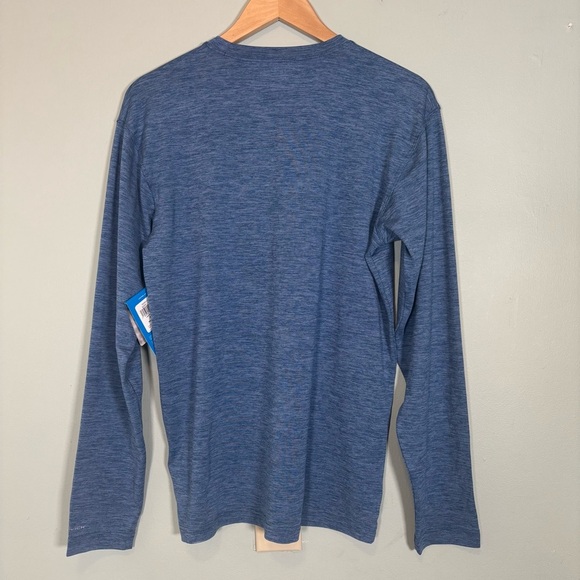 Columbia Omni-Wick Long Sleeve Crewneck Shirt-Blue-Men Size Small - Picture 4 of 6